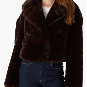 Blank NYC Dark Brown Teddy Jacket